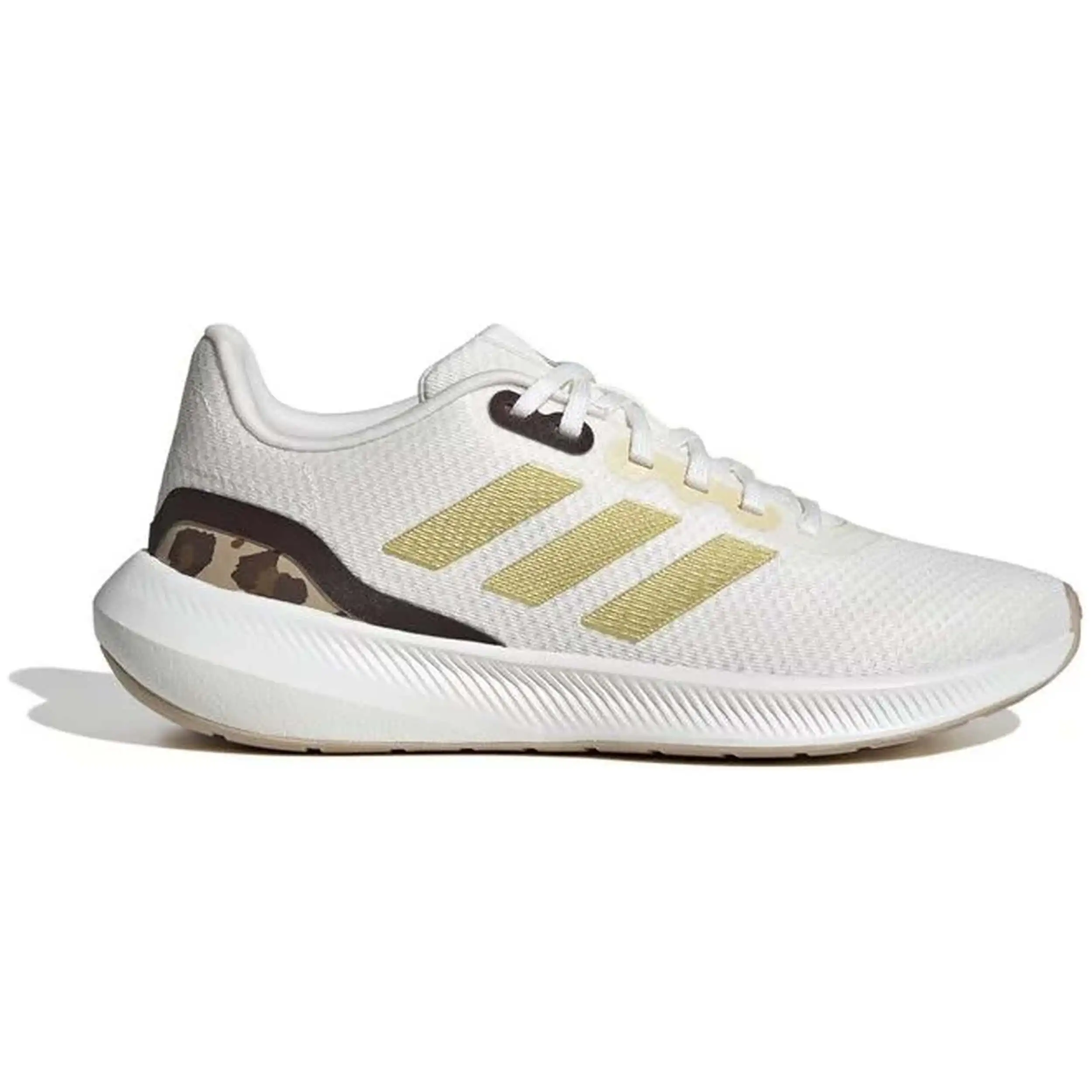 Zapatillas Adidas modelo Runfalcon 3.0 W Cwhite/Goldmt/Magbei en color Beig