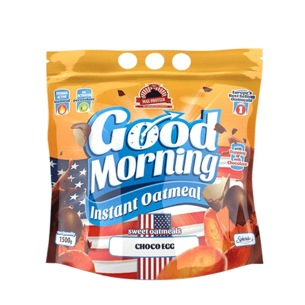 Max Protein Good Morning Instant Oatmeal Chocoegg (con Toppings) Avena Instantánea - 1,5 kg