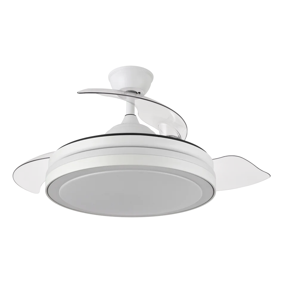 Fabrilamp - white dc esparta fan 72w 6120lm 91ø 3asp.desp 3000-4000-6000k remote+timer+memory