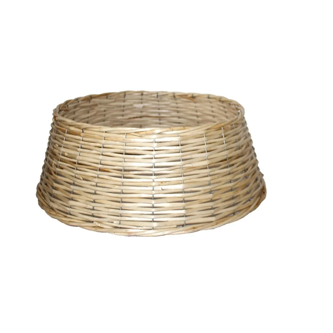 Gerimport - Base de Árbol de Navidad Pie Mimbre Naturaleza Cesta de mimbre para base de árbol de Navidad Decoracion Navidad Diferentes Medidas