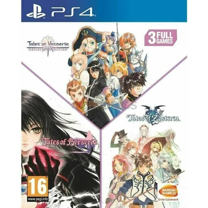 Juego Tales of Vesperia + Tales Of Zestiria + Tales Of Berseria Definitive Edition para Playstation 4 | PS4 PAL EU - Nuevo Original Precintado
