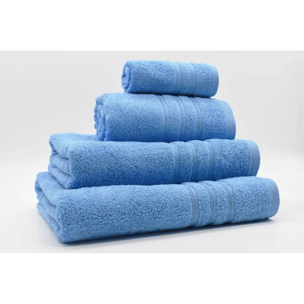 Toalla 100% Algodón de Rizo Americano 500 Gr/m2 Azul Vidal Home (Medidas: 30x50cm, 50x100cm, 70x140cm, 100x150cm)