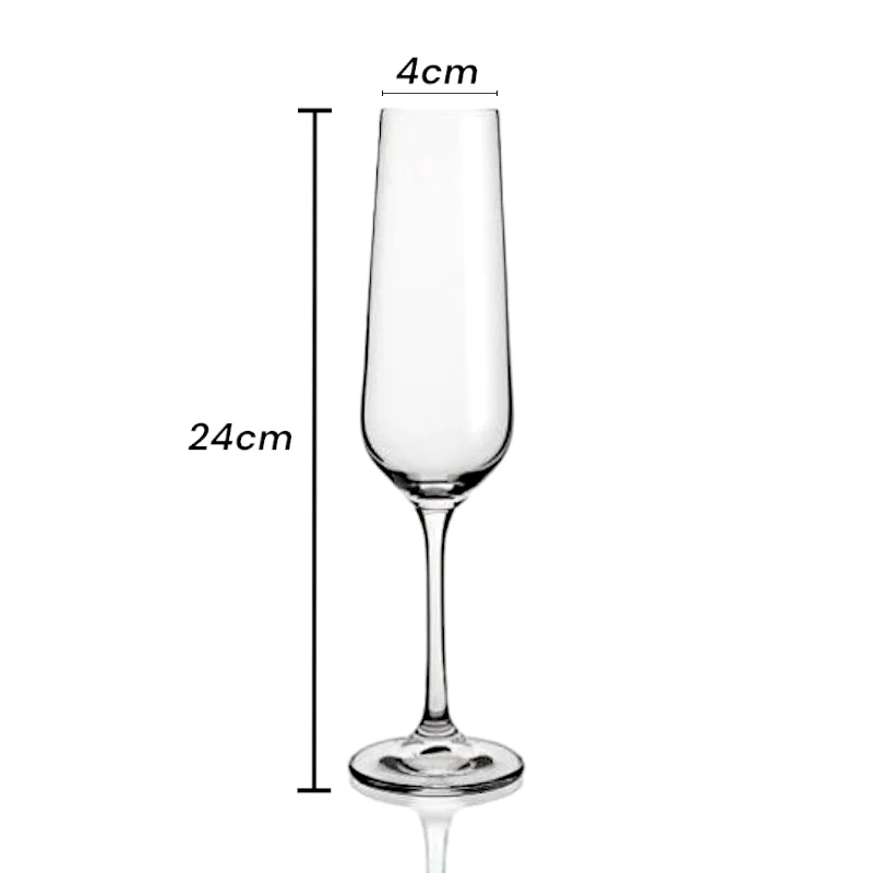 Copas de Vino de Cristal Bohemia - Set de 6 Copas Modelo Belia - Imagen 4