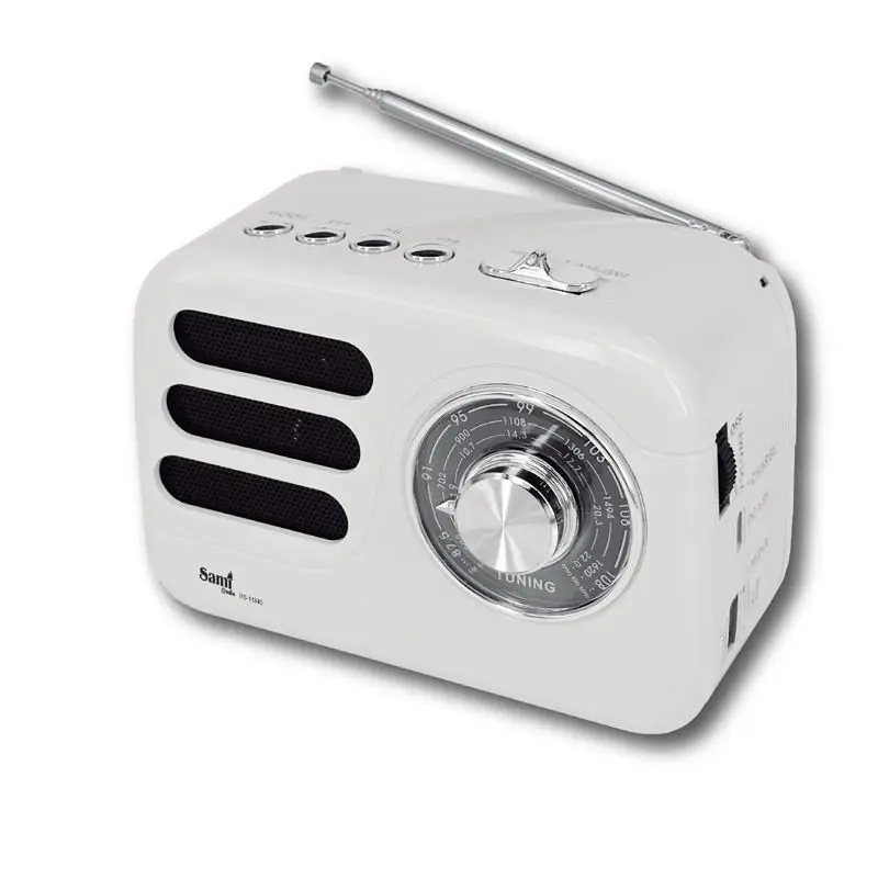 Radio Sami Multimedia 3 Bandas Vintage Blanco BT/