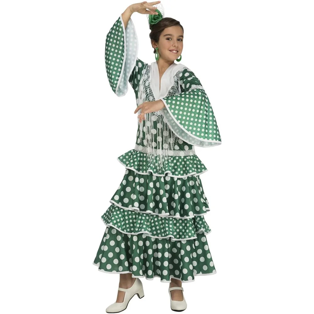 Disfraz De Sevillana Para Mujer - Falda Y Top Rojo - Incluye Clavel - Perfecto Para Feria De Abril, Carnaval Y Fiestas Temáticas Accesorios Flamenca