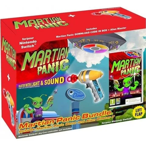 Martian Panic Game and Blaster Gun Bundle Juego para Consola Nintendo Switch