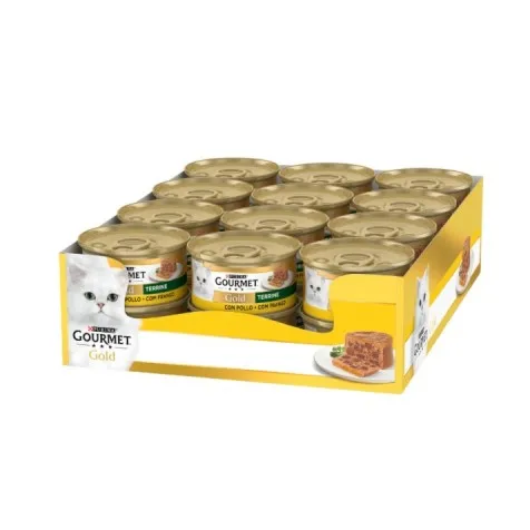 Purina Gourmet Gold Terrine Pollo Gato Latas 24 x 85 gr