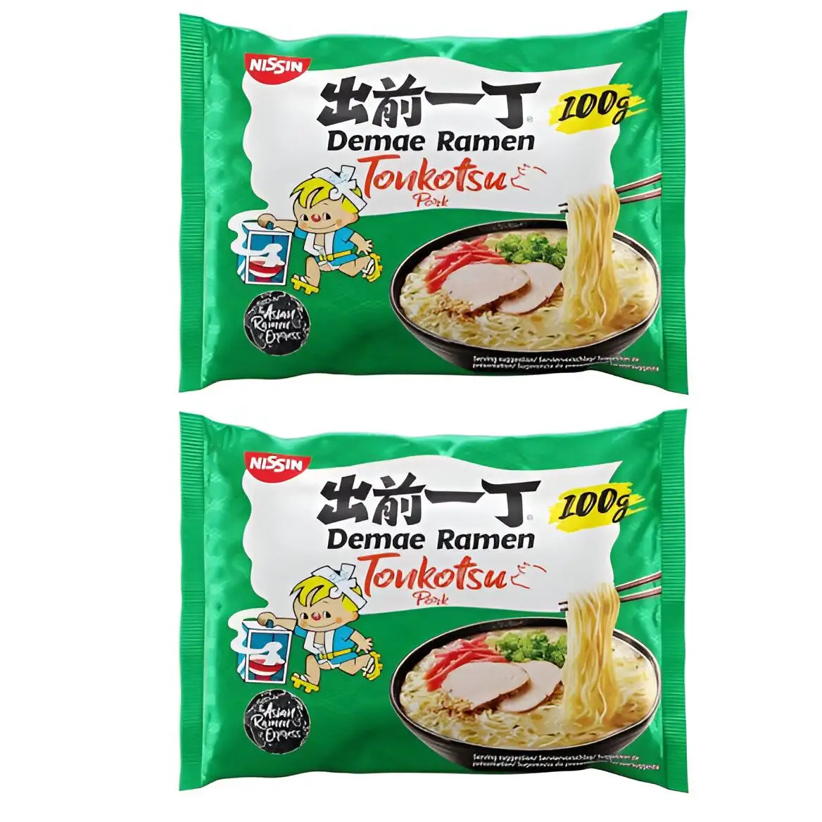 Nissin Demae Ramen Tonkotsu Pork Pack 2- 100gr x 2