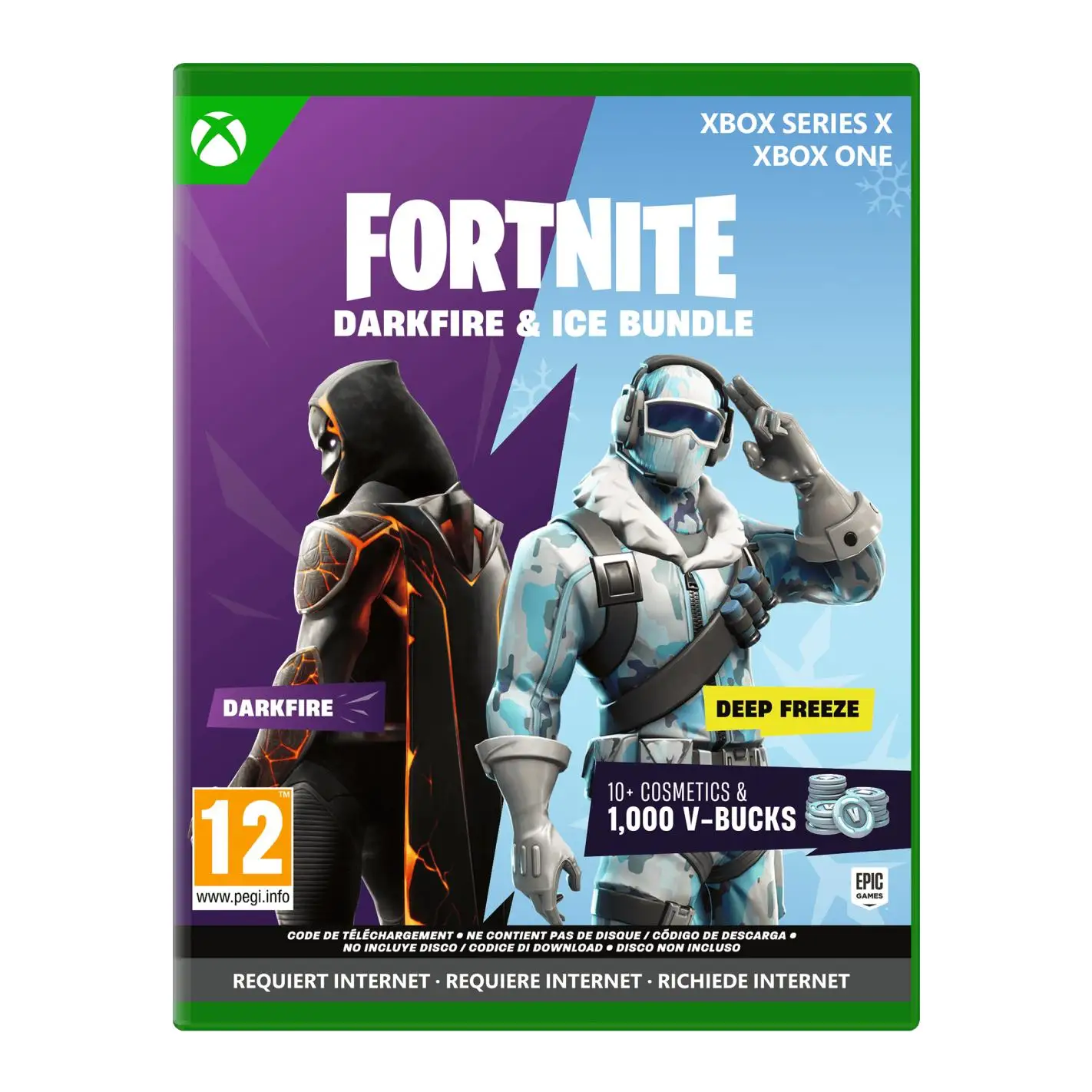 Fortnite Lote de Fuego Oscuro y Hielo - Juego XBOX - Version ESPAÑA