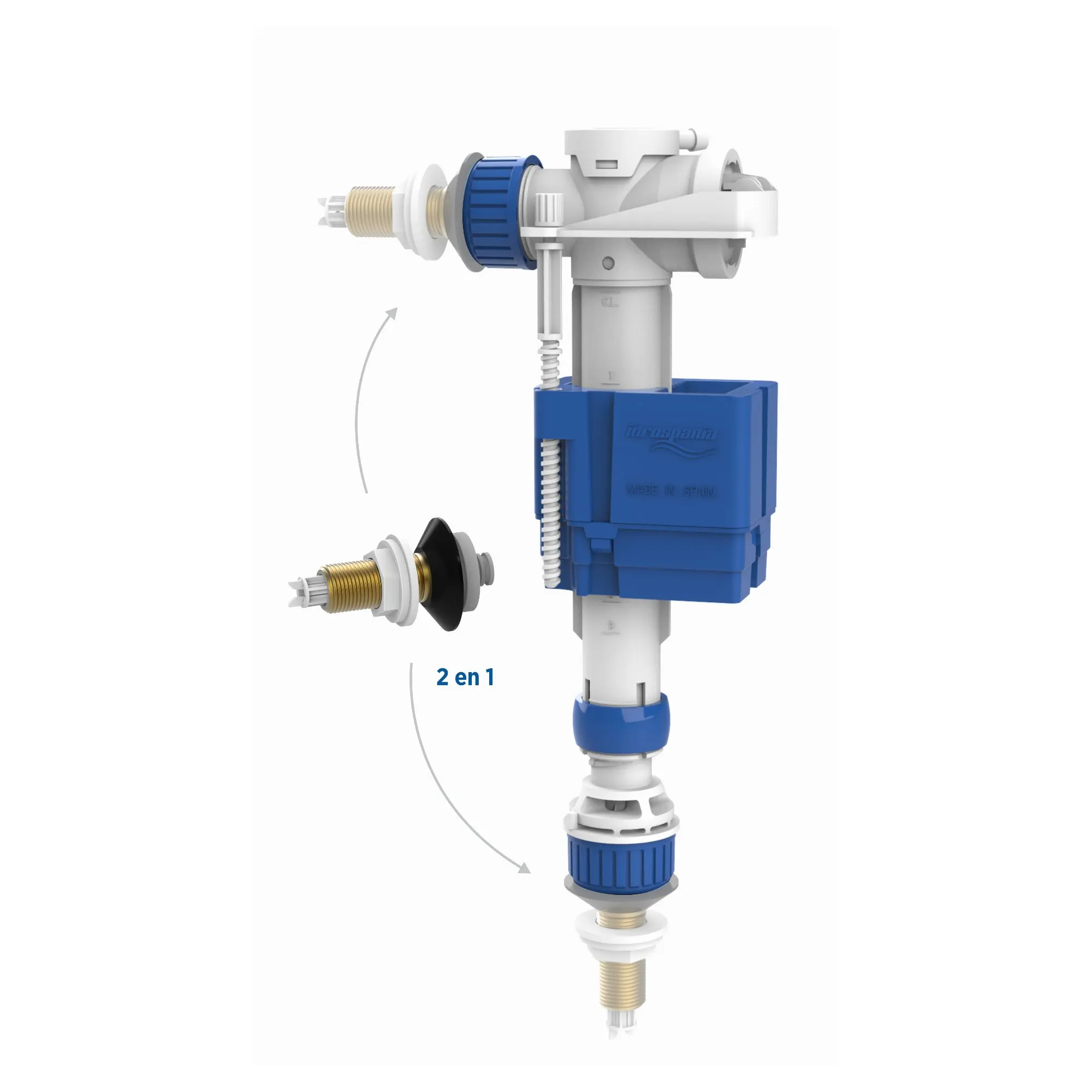 IDROSPANIA GRIFO FLOTADOR ORIENTABLE LATERAL O INFERIOR SERVO REF.21600