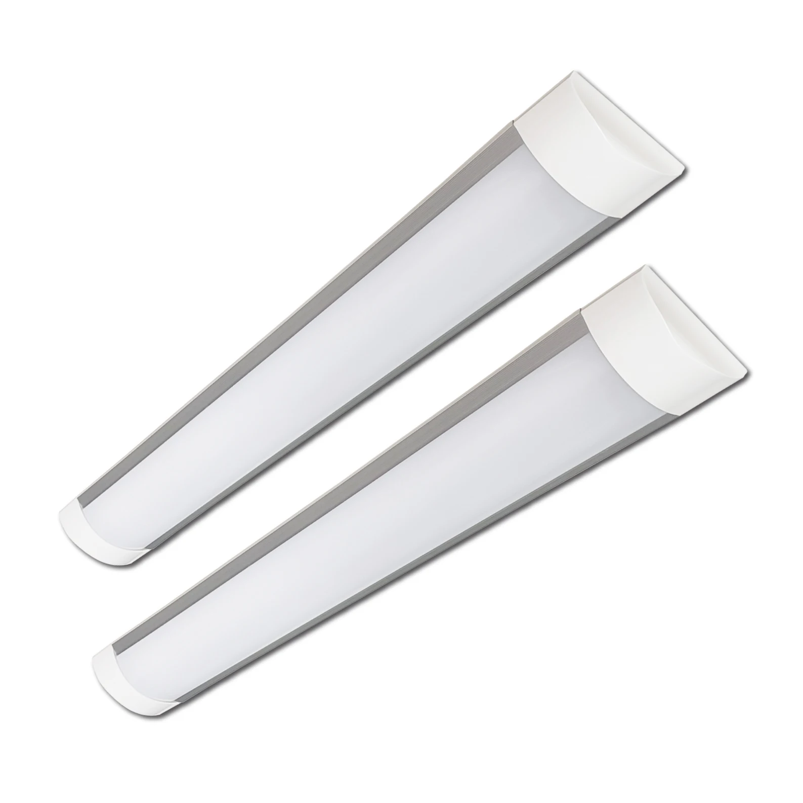 LED ATOMANT Pantalla LED Slim 60 cm 20W 2000 lúmenes,  CCT (Selector de Color Blanco Calido, Neutro y Frio), montaje en superficie, ideal para techos de cocinas, pasillos, trasteros, oficinas o garajes, diseño lineal moderno y compacto, fácil instalación
