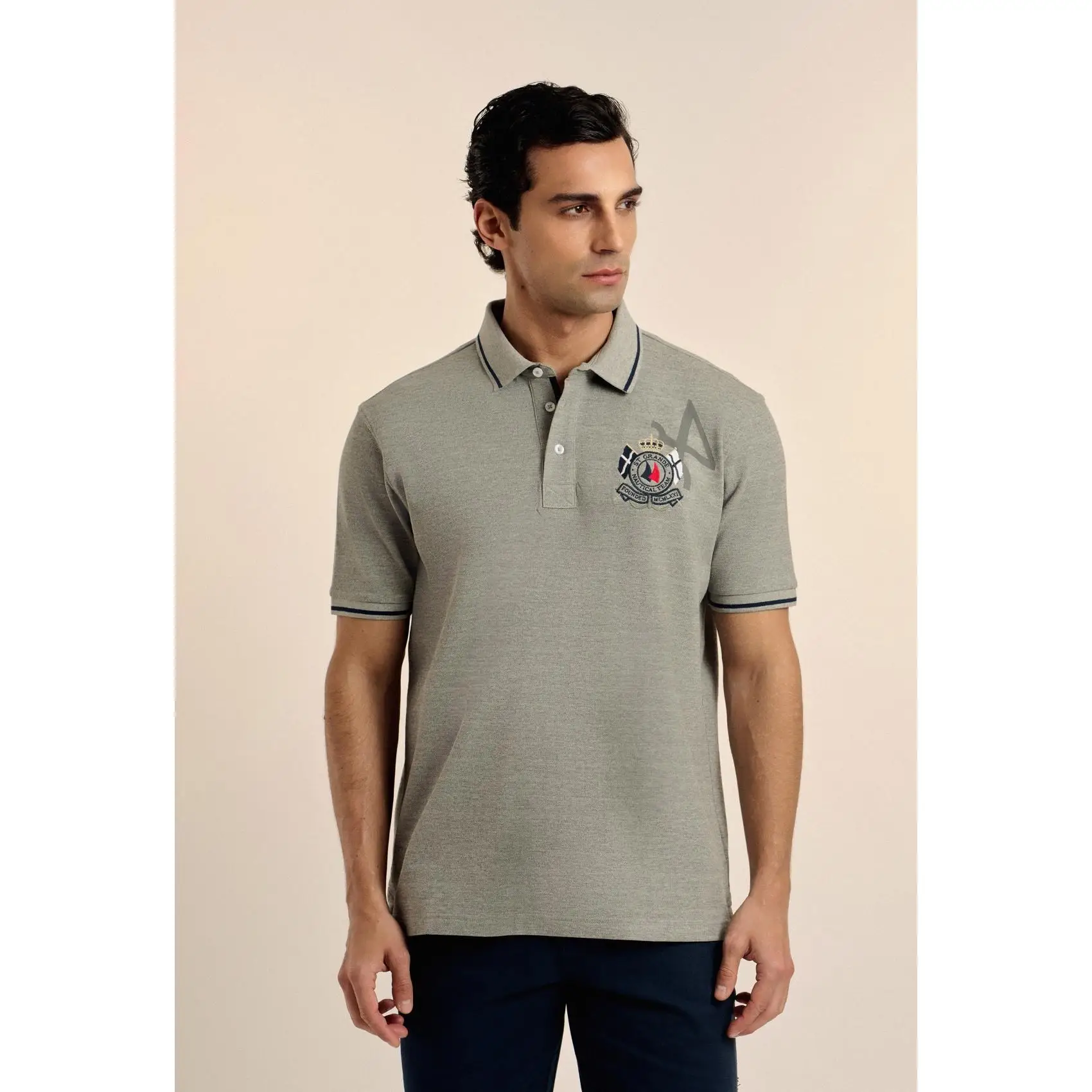 Polo Valecuatro Nautical Team gris