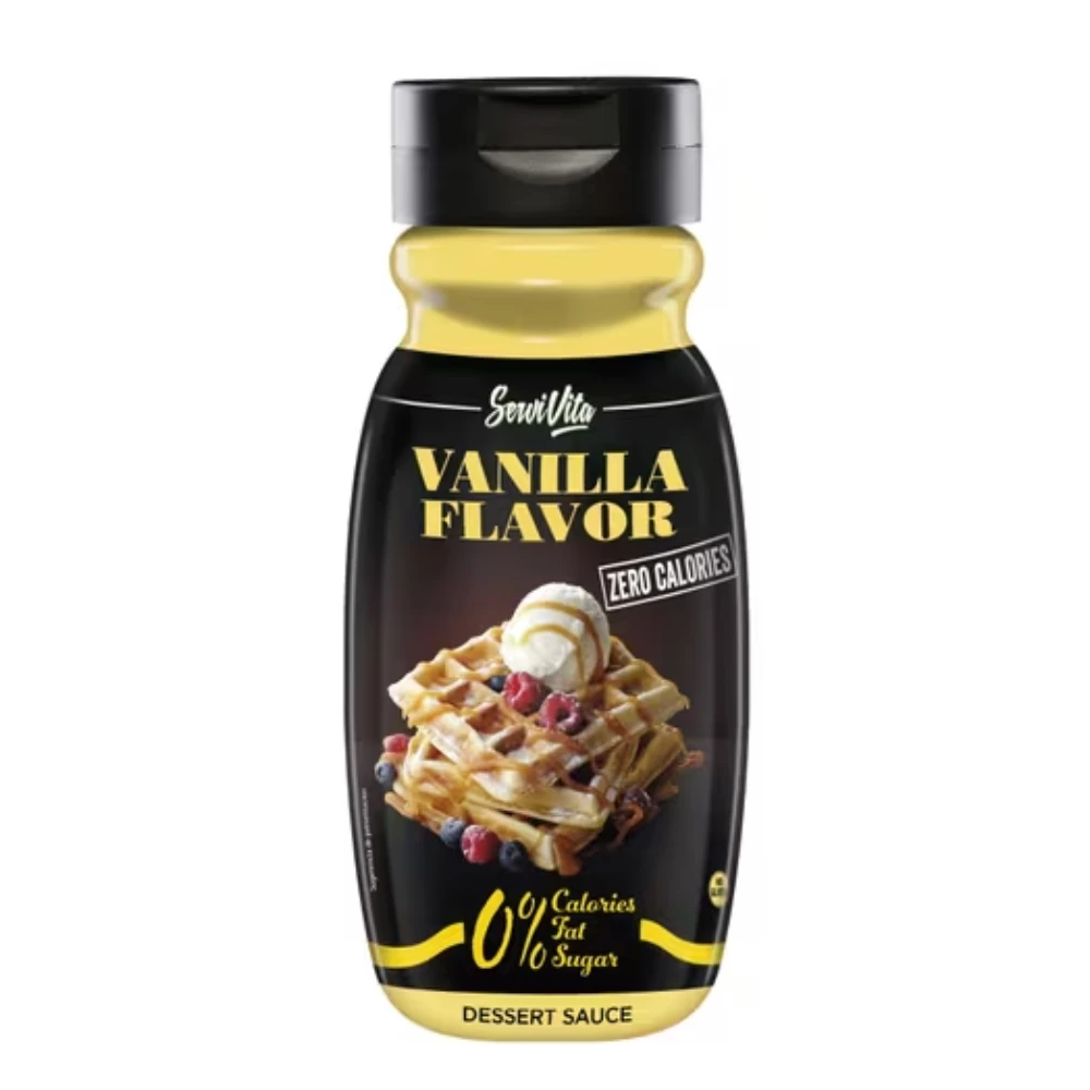 ServiVita Sirope ServiVita Vanilla - 320 ml - sin Calorías, Sin Azúcar y Sin Gluten