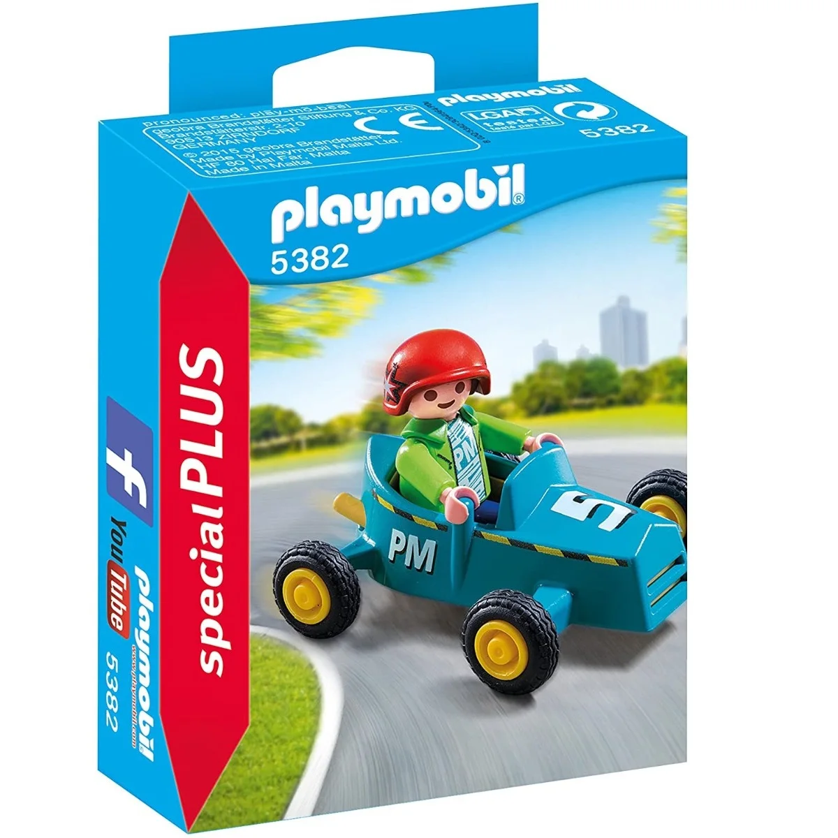 PLAYMOBIL NIÑO CON GO-KART, 5382, TIENDA CON LICENCIA OFICIAL