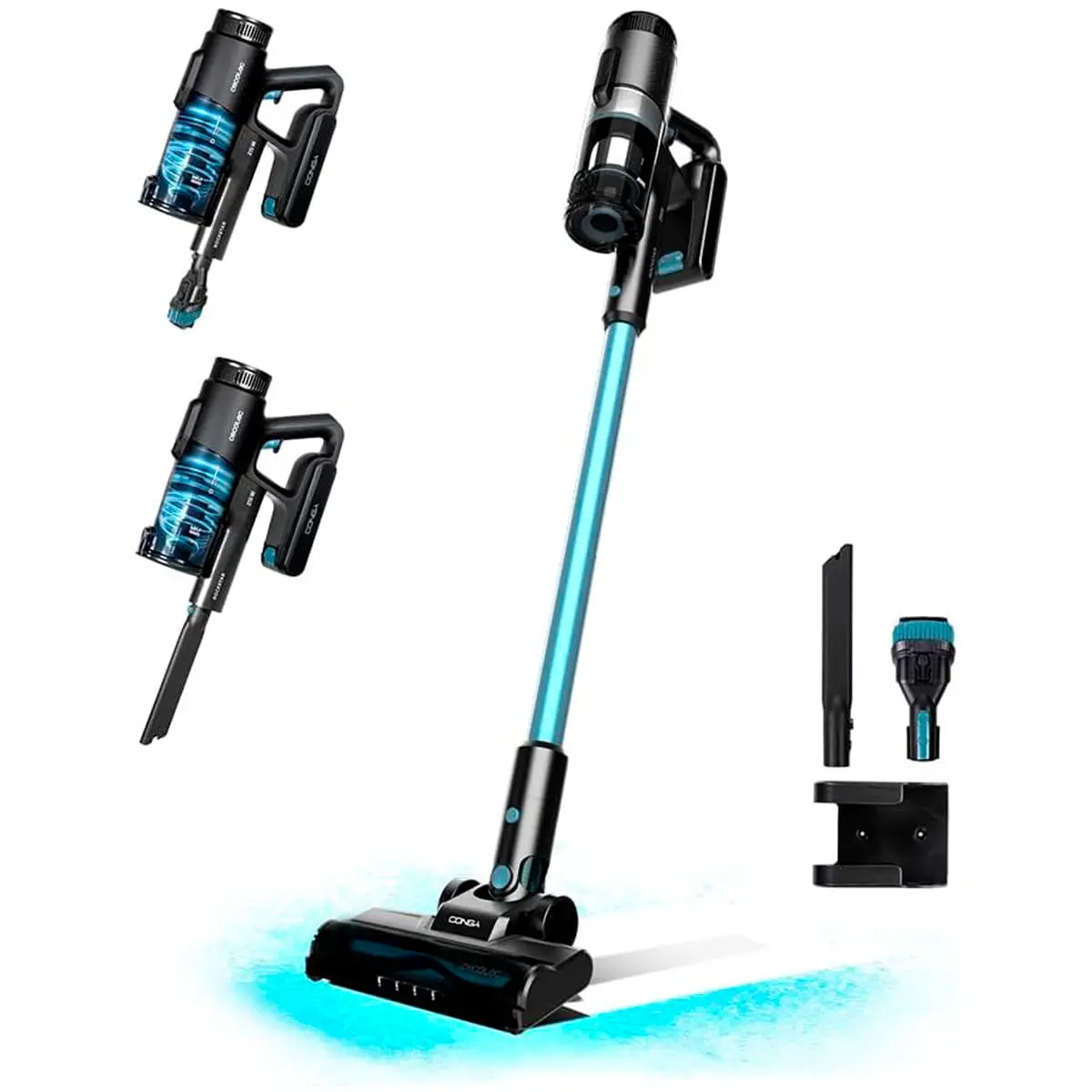 Cecotec Conga Rockstar 1500 Ray Free 215W 12kPa 3 in 1 black vertical vacuum cleaner