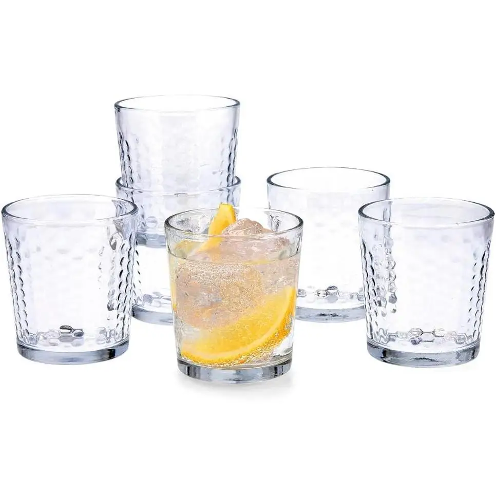 C.A | Pack 6 Vasos Bajos 🥃 | Vidrio 260 ml | Estilo Whisky / Old Fashioned | Aptos Lavavajillas