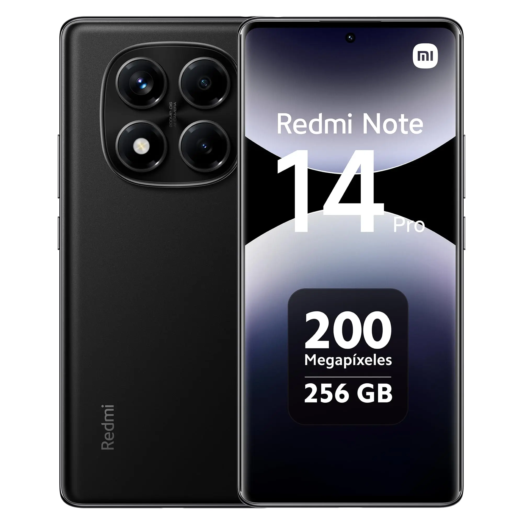 Xiaomi redmi note 14 pro 8gb + 256gb mobile - 6.67'' amoled screen |   200 mp main camera | 32 mp front camera | 5500 mah (typ) | Google gemini, ai image editing | Charger not included
