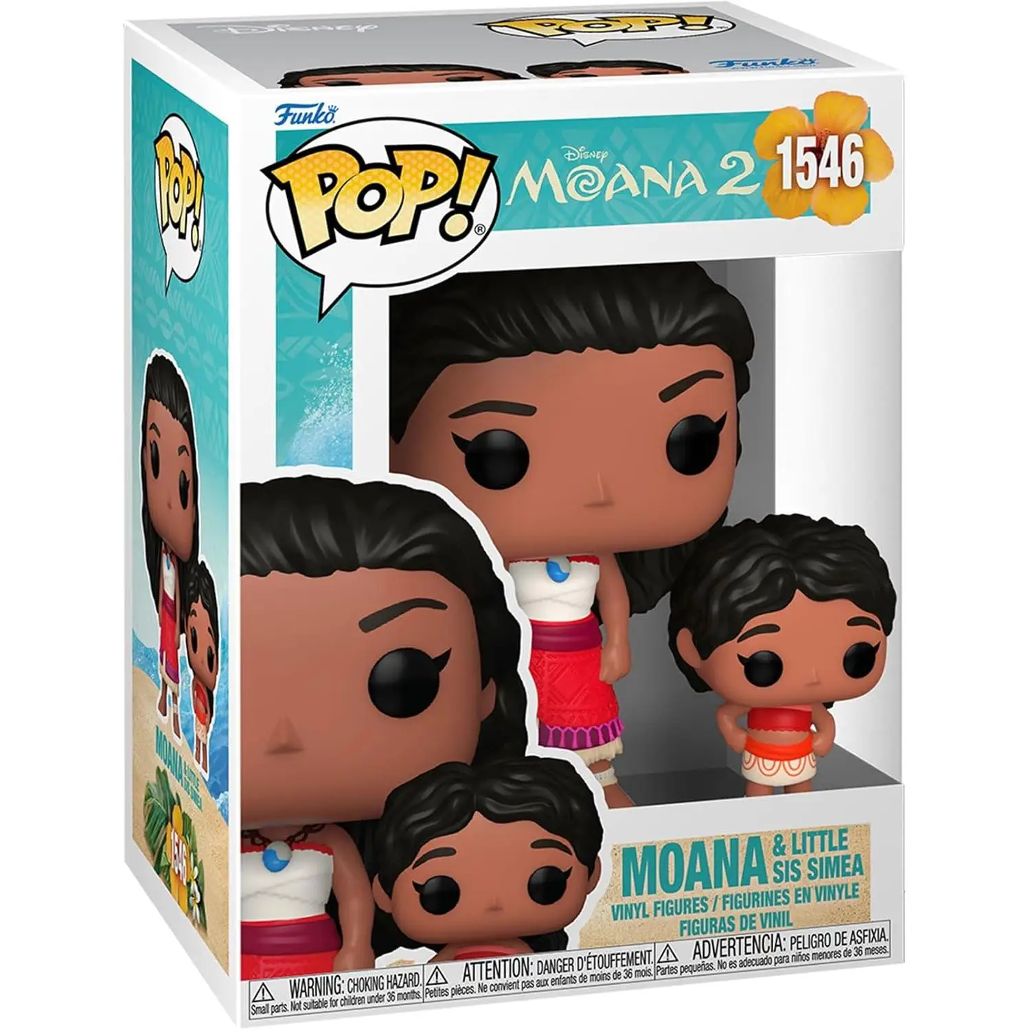 Funko Pop! & Buddy: Moana 2-Collectible figure of Moana and his partner