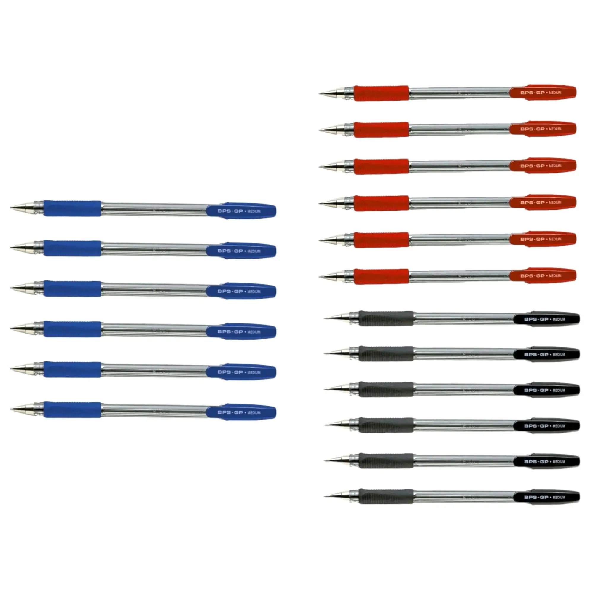 PILOT - BOLÍGRAFO PILOT BPS-GP PACK 6-12U AZUL,ROJO,NEGRO CALIDAD GARANTIZADA