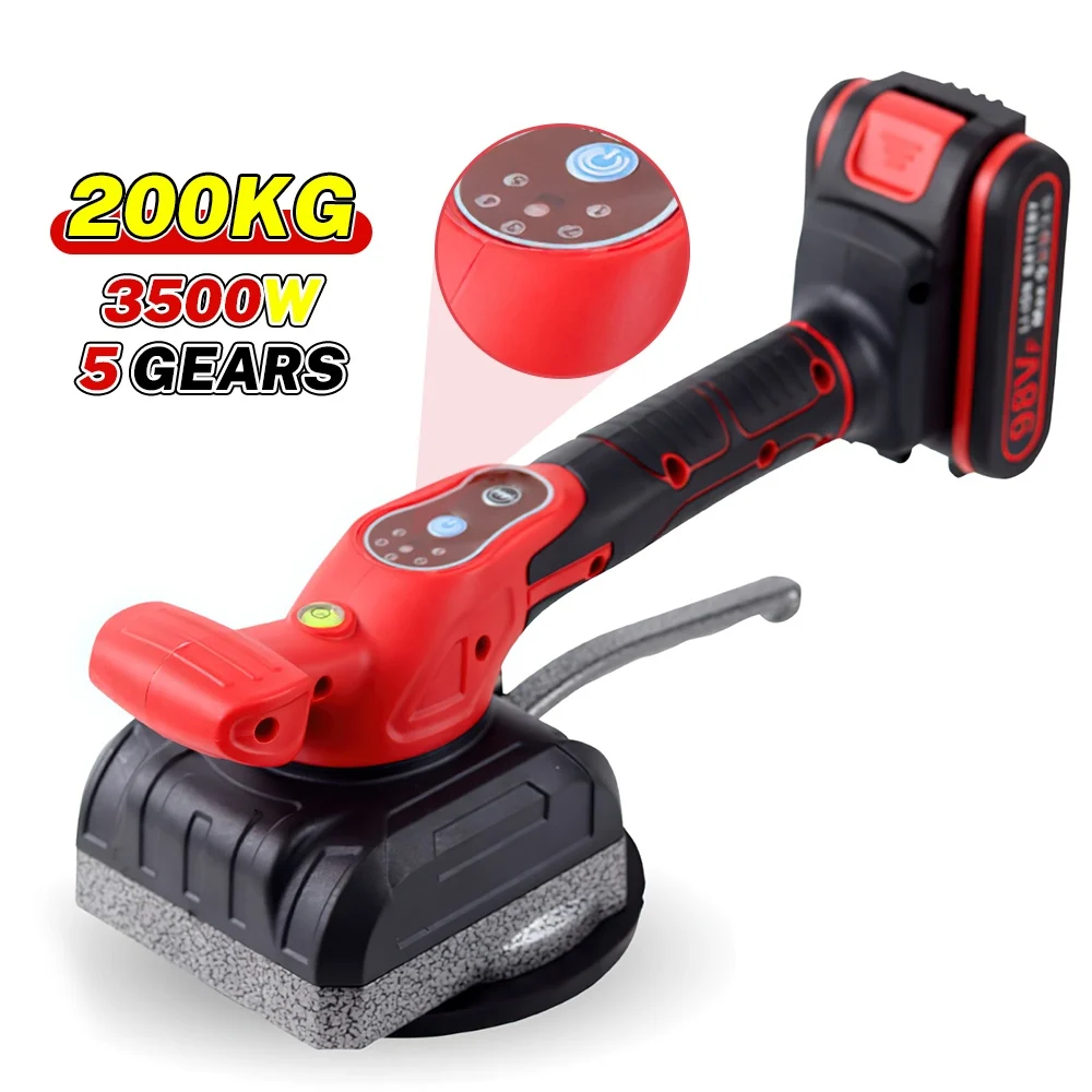 3500W wireless tile Machine 8 speed tile vibrator suction cup automatic floor leveling electric tool for Makita 18V battery
