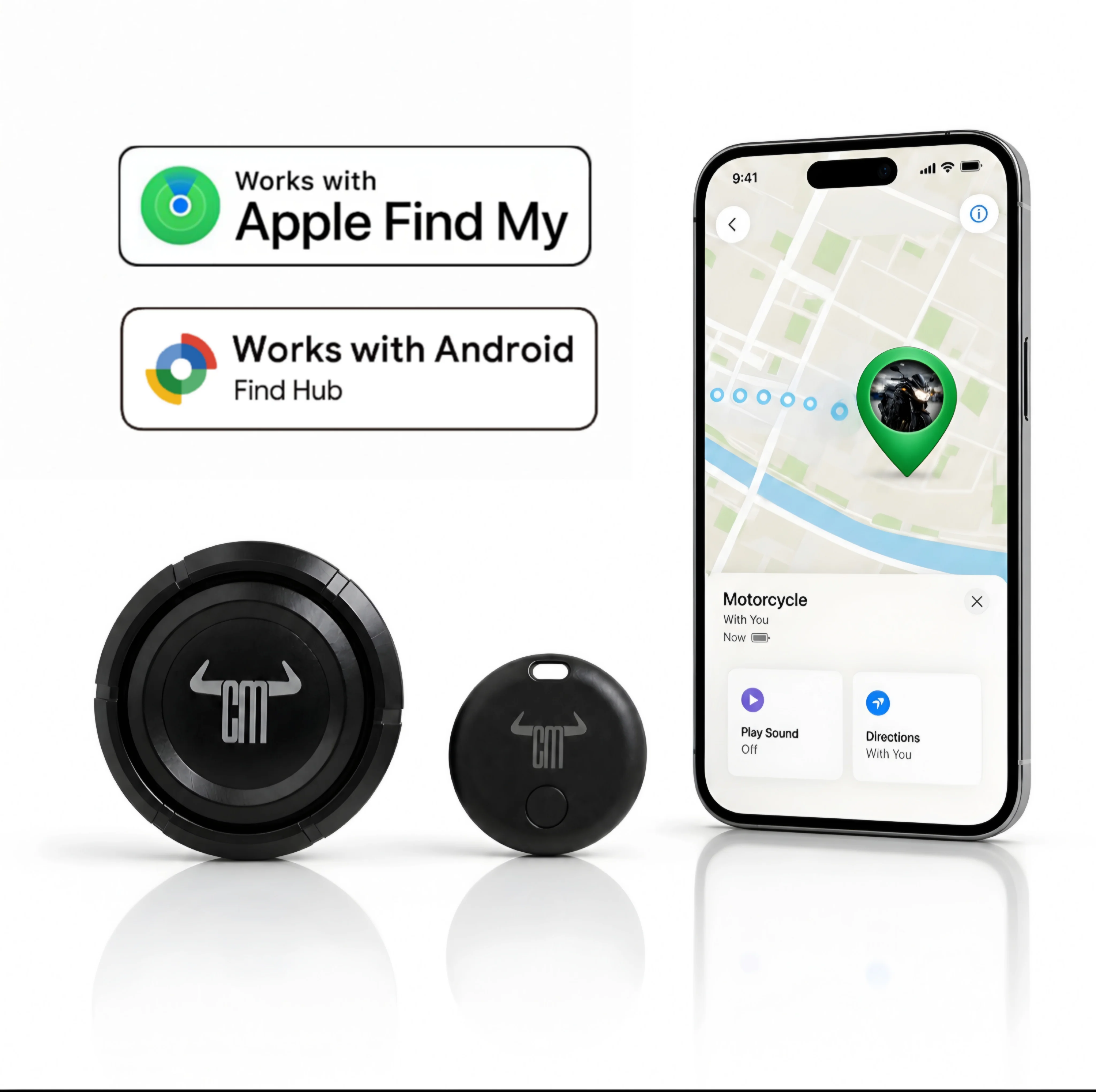 Localizador GPS Mini con Imán para Moto, Coche y Bicicleta | Tracker Antirrobo Compatible iOS y Android - chuches moto