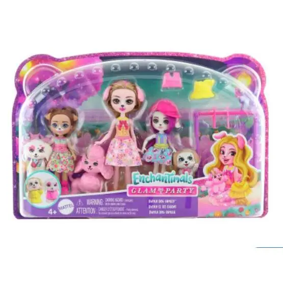 Enchantimals Glam Party family of dogs Mattel HNV26