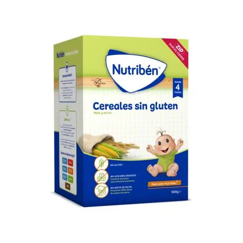 NUTRIBEN PAPILLA CEREALES SIN GLUTEN 600 G