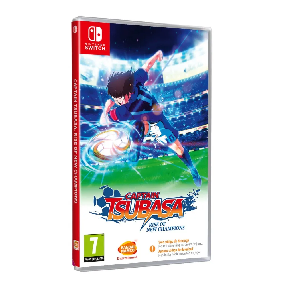 CAPTAIN TSUBASA: RISE OF NEW CHAMPIONS NINTENDO SWITCH CAJA CON CÓDIGO DE DESCARGA VERSIÓN ESPAÑOLA GARANTÍA EUROPEA Nintendo