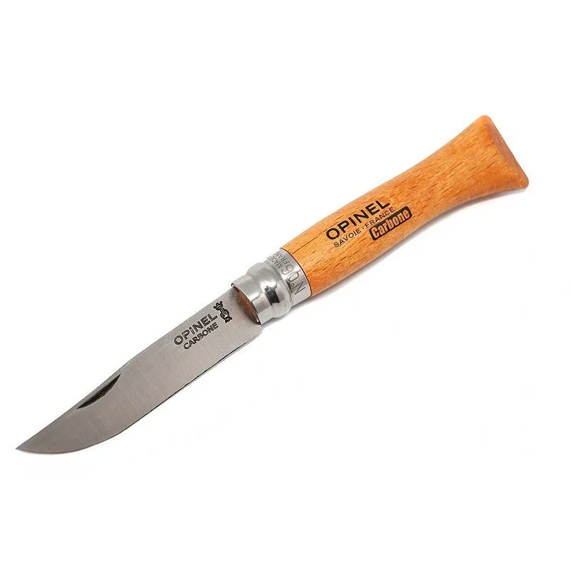 Navaja Opinel de Acero Al Carbono con Mango de Madera de Haya Nº6