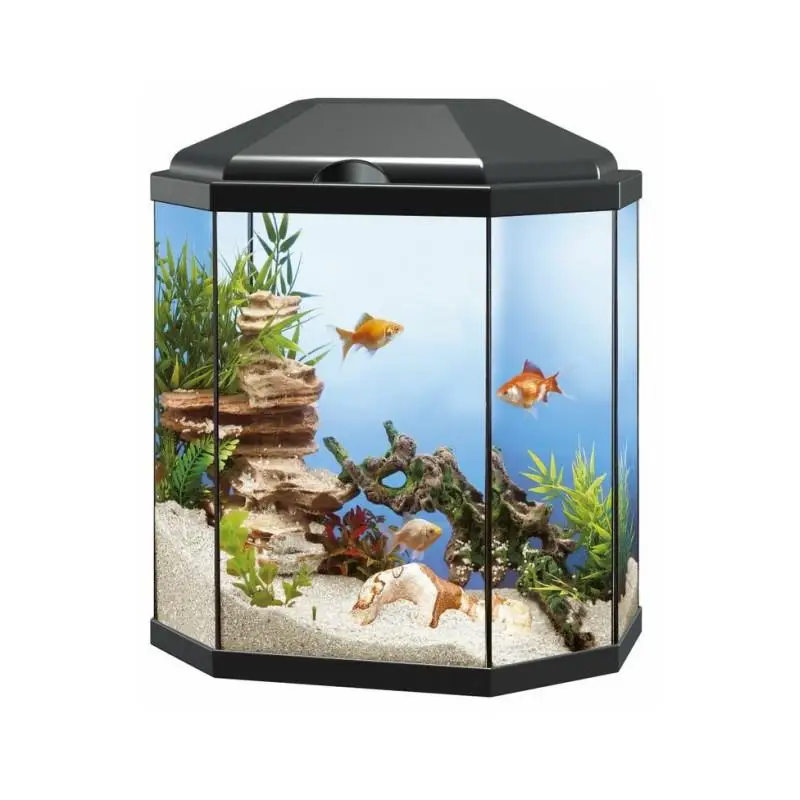 Acuario Aqua 30 Led. Negro. 25 Litros Ciano