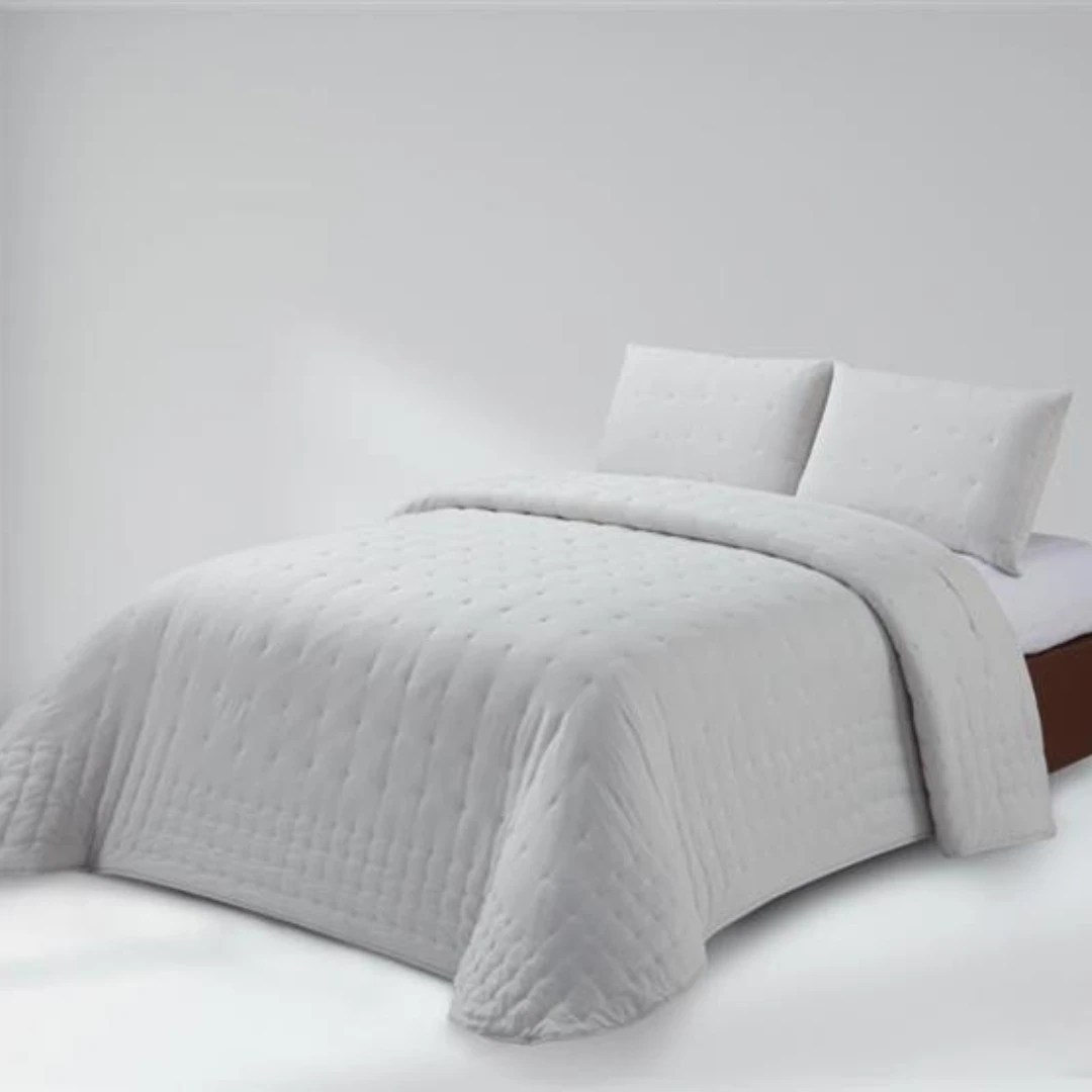 White number one-gray Nasari comforter Stonewash clear Vidal - Bouti padded and cushion covers