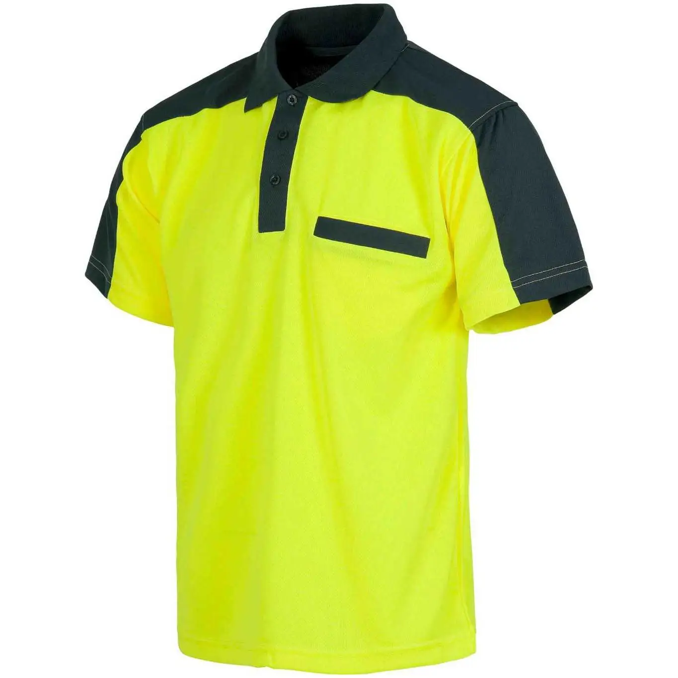 WorkTeam Polo Combinado de ALTA VISIBILIDAD manga corta con un bolso de pecho. HOMBRE