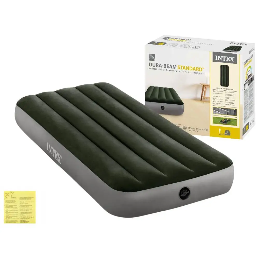 INTEX air inflatable mattress Intex Prestige Downy Cot 1 person | Dimensions 191x99x25 cm