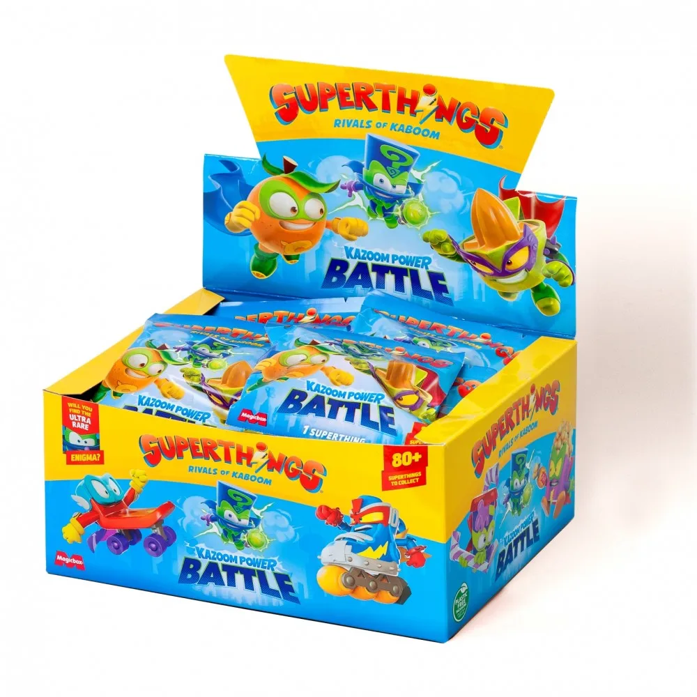 SUPERTHINGS KAZOOM POWER BATTLE - DISPLAY 25 packs-new collection-official product-MR POPYE