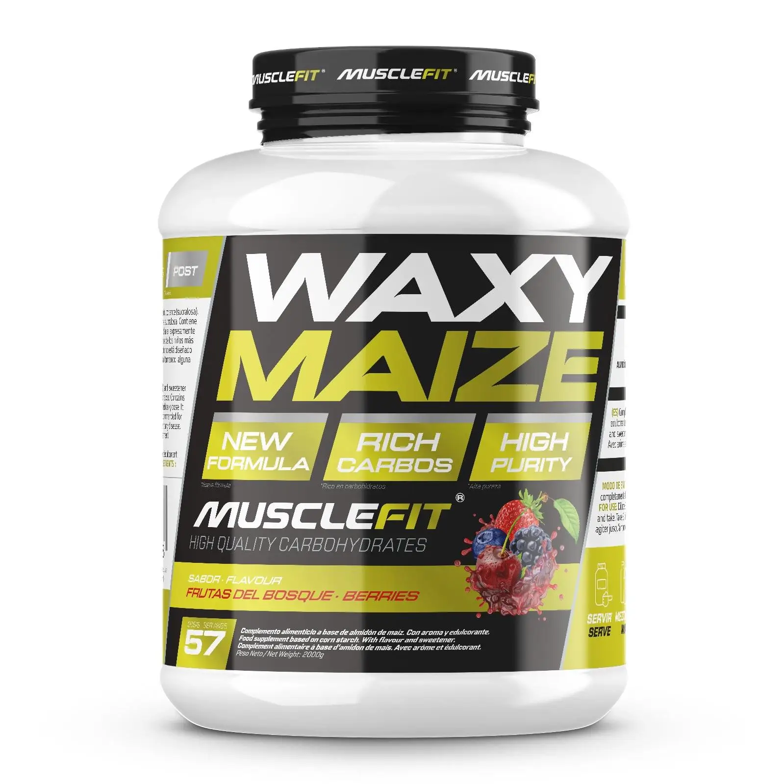 Waxy Maize 2kg - Musclefit - Almidón de Maíz