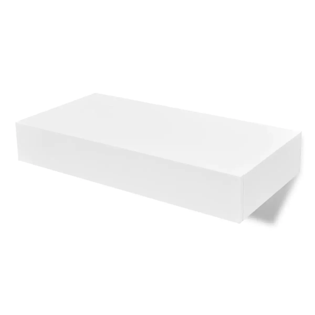 VidaXL floating wall shelf 1 white drawer 8x48x25 cm