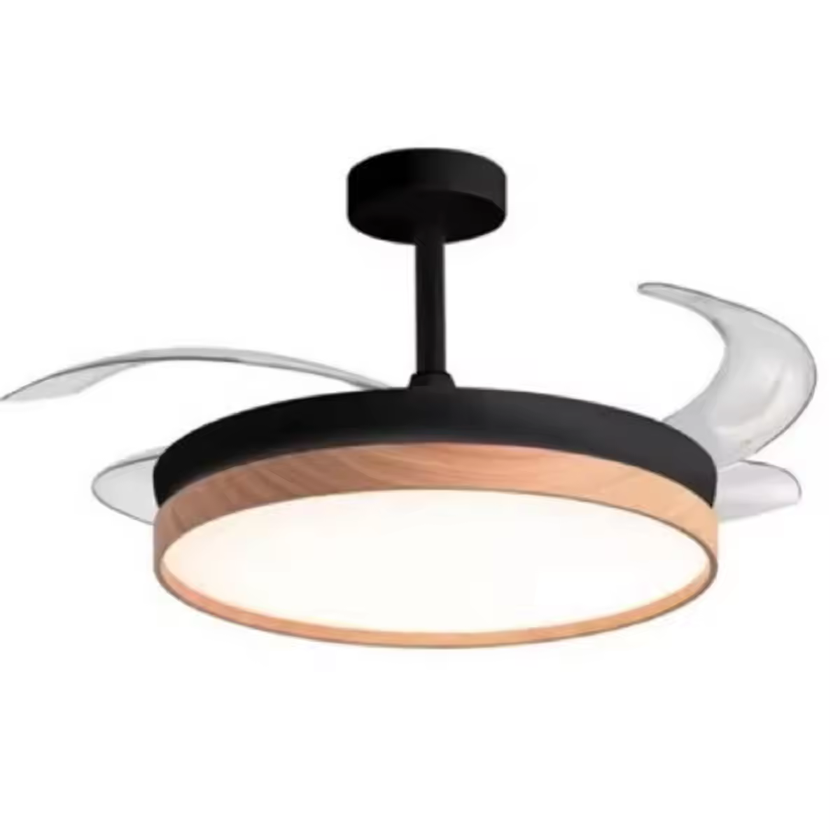 BEL AIR HOME - Ventilador de techo COSMOS con luz LED regulable (3 temperaturas), modo invierno, control remoto y diseño moderno para hogar eficiente y elegante