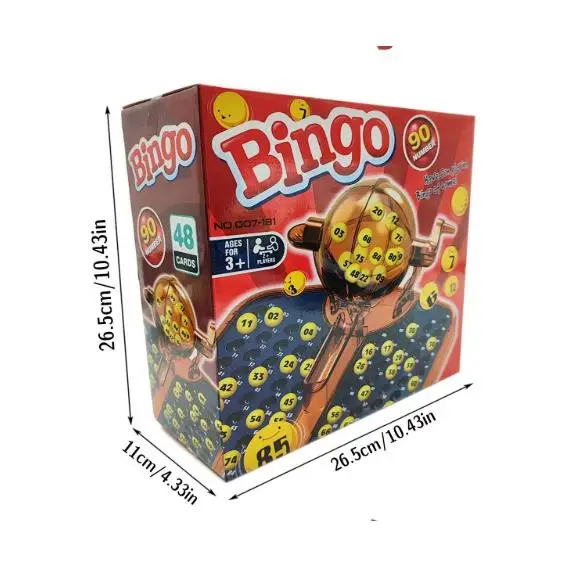 LD Morphling-Juego de bingo tradicional con 90 bolas y 38 cartones, jaula de bingo profesional, juego de bingo tradicional, máquina de lotería con barra de bolas de la suerte, juego de entretenimiento