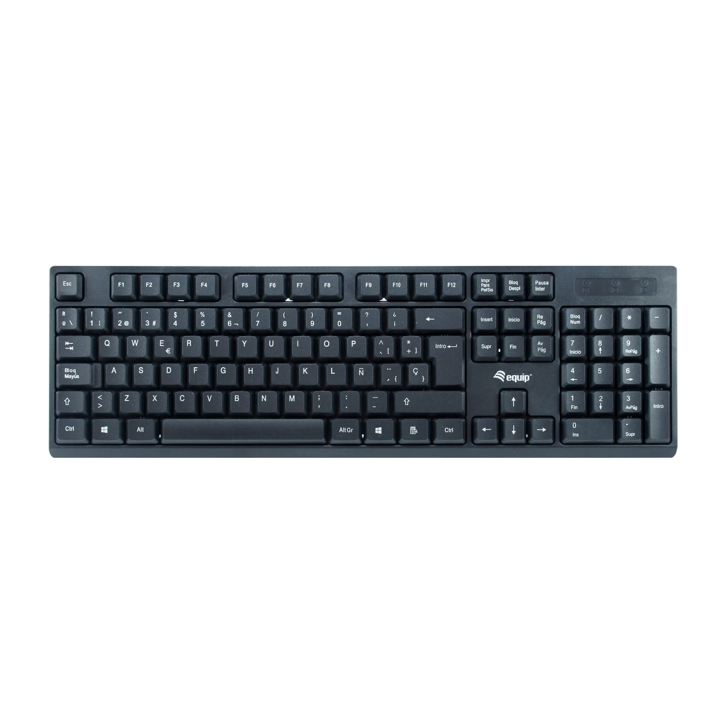 Equipment 245221   Keyboard mouse included rf wireless qwerty spanish black