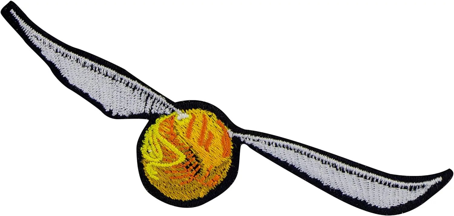 Cinereplicas - Harry Potter Golden Snitch Iron-On Patch Set of 3, Durable and Easy to Use, Perfect for Clothing, Official Licensed Merchandise.