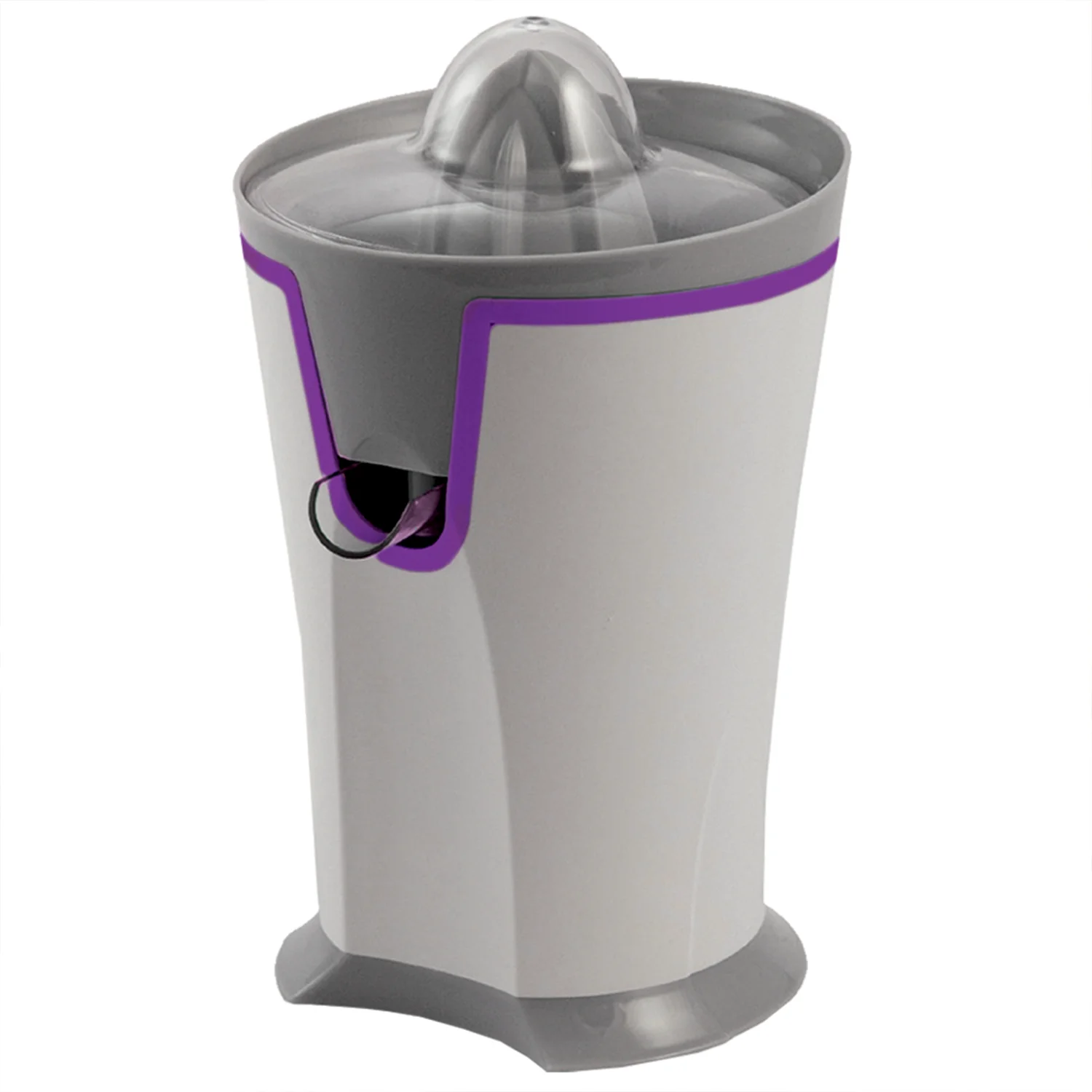 Exprimidor de Zumo Eléctrico de 2 Conos con Vertedor Antigoteo, 40W de Potencia, Colador de Pulpa, Base Antideslizante y Recogecable, Máxima Durabilidad ideal para Uso Diario, Perfecto para Preparar Zumos de Frutas y Cítricos