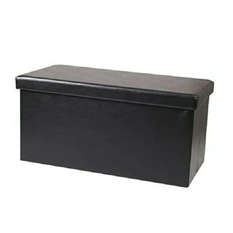 Maxia Market trunk Puff stool Ottoman storage bank with lid storage folding box seat storage bench