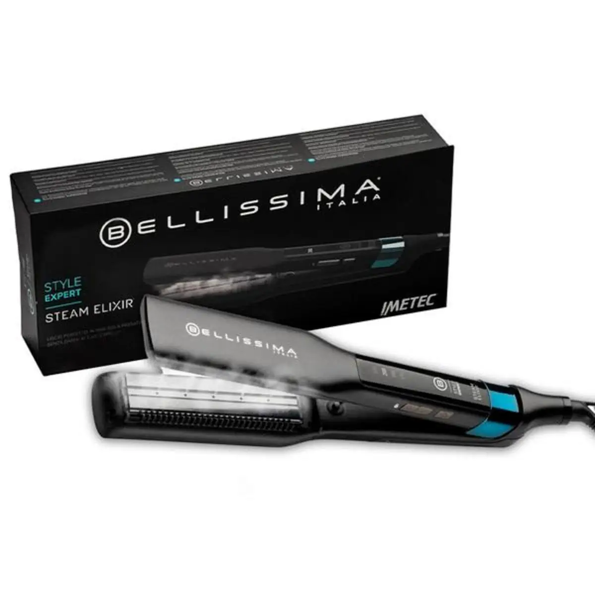 Bellissima Steam Elixir Style Expert hair straightener with Steam, ceramic coating and argan oil, 4 temperature levels