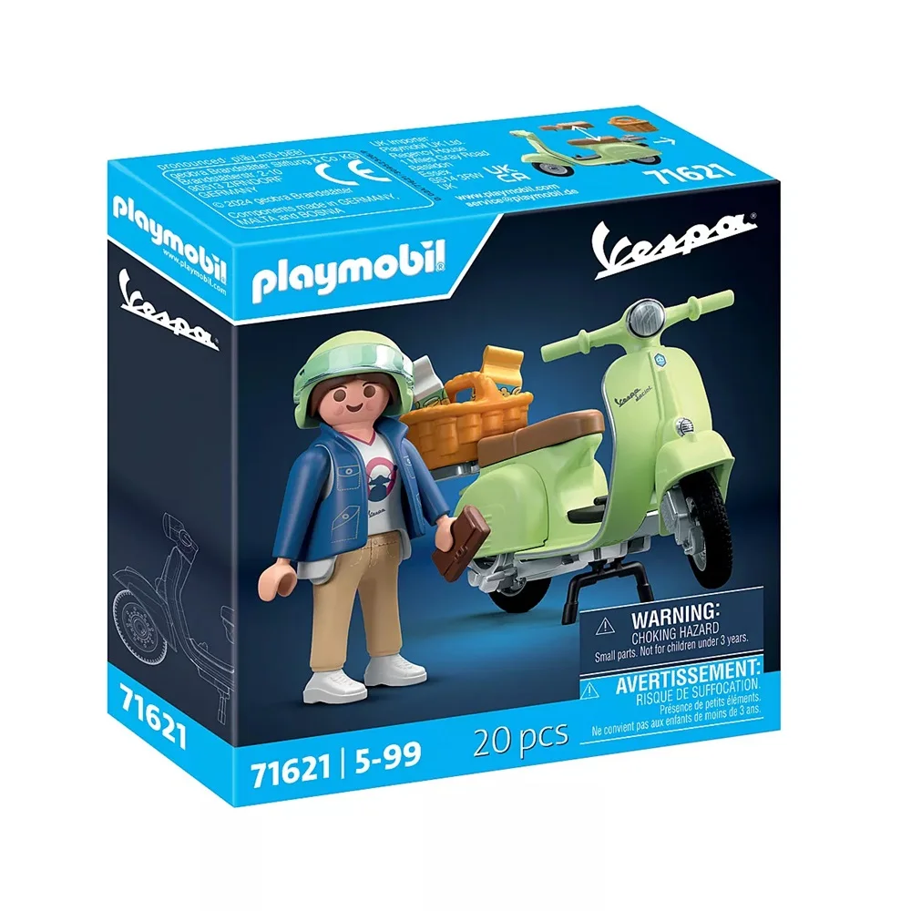PLAYMOBIL VESPA - 1969 VESPA 150 SPRINT VELOCE, VERDE CLARO, 71621, TIENDA CON LICENCIA OFICIAL