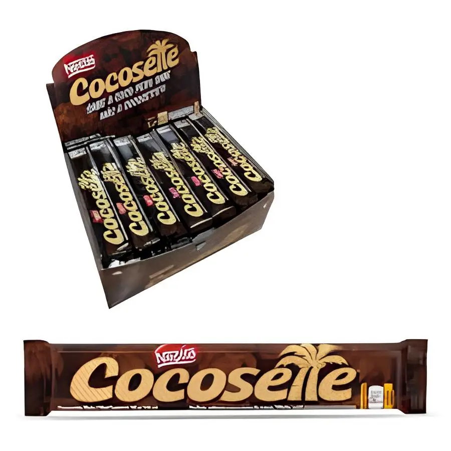 COCOSETTE coconut-filled biscuit 50G. DISPLAY of 21 units. Coconut stuffed biscuit