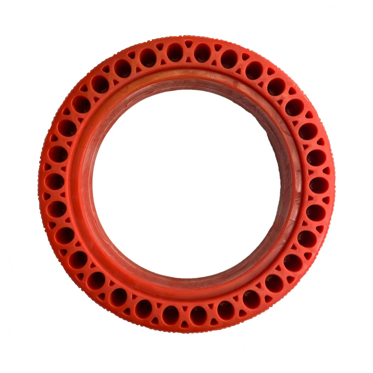 Neumático Macizo Anti-pinchazo 8,5"x2 ROJO Recambio en Caucho para Patinete Eléctrico - Compatible con Xiaomi 365 y Modelos Zwheel