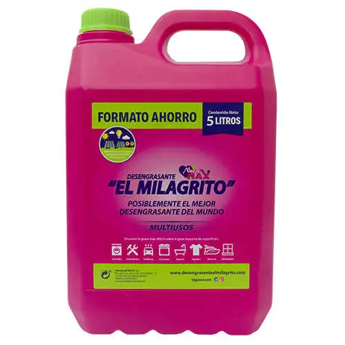 El Milagrito Desengrasante Garrafa 5L Limpiador Multiusos