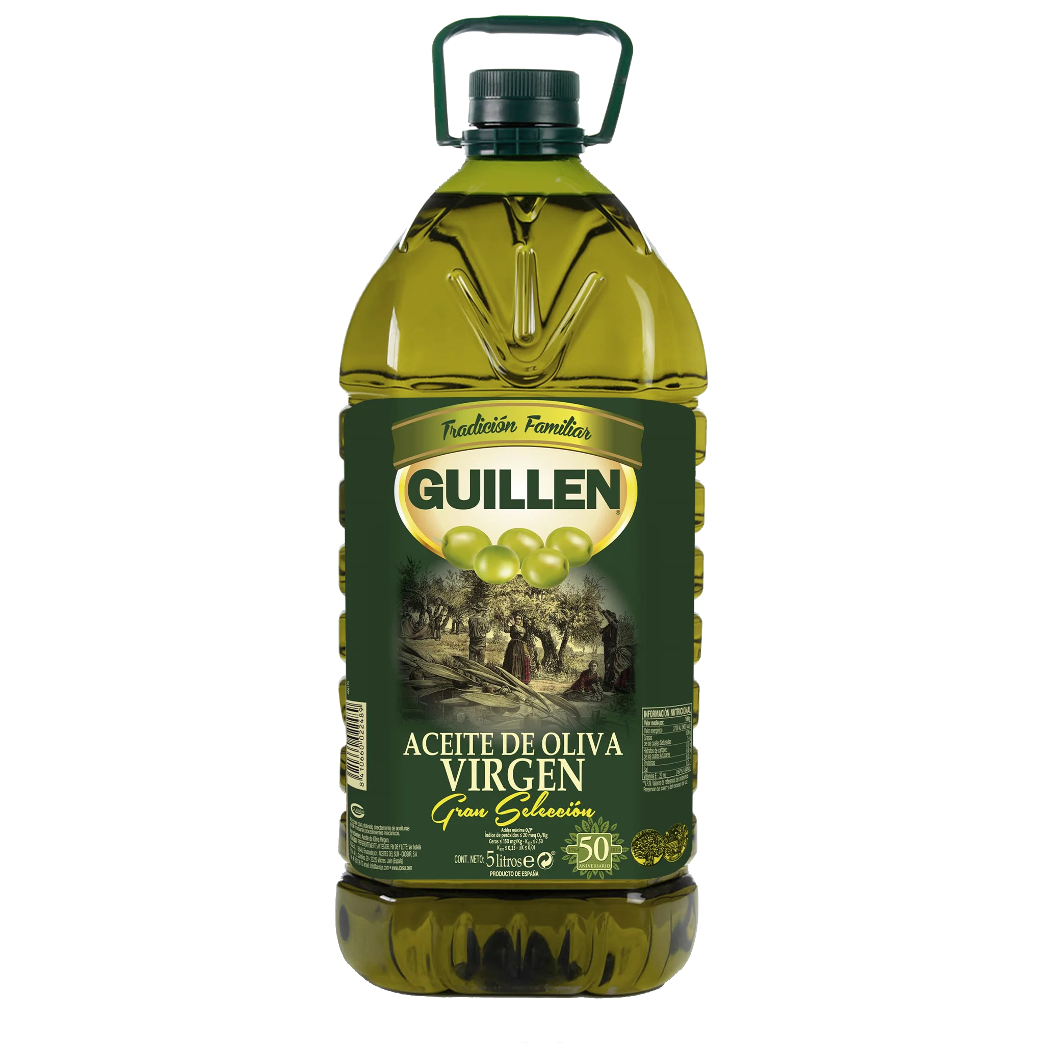 Aceite de Oliva Virgen Garrafa 5L Selección Guillén