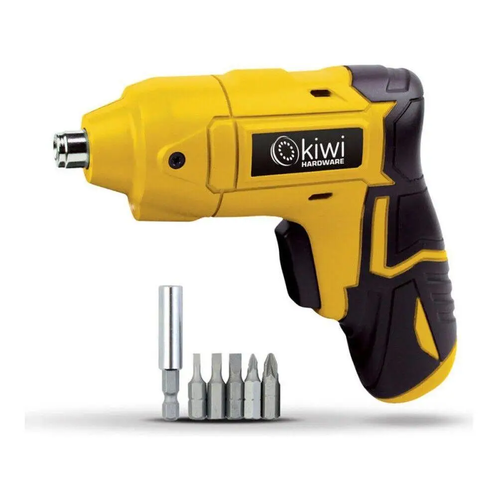 Kiwi – Destornillador Elétrico Inalámbrico 3,6 V 800 mAh + 6 Accesorios