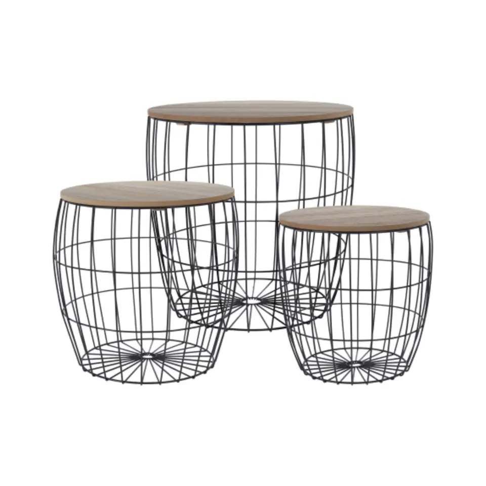 SET DE CESTAS MULTIUSOS CON FUNCIÓN DE MESA AUXILIAR